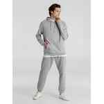 Толстовка с капюшоном унисекс HOODIE, серый меланж, размер XS