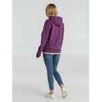 Толстовка с капюшоном унисекс HOODIE, фиолетовый меланж, размер XS