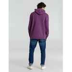 Толстовка с капюшоном унисекс HOODIE, фиолетовый меланж, размер XS