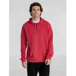 Толстовка с капюшоном унисекс HOODIE, красный меланж, размер XS