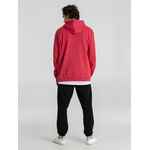 Толстовка с капюшоном унисекс HOODIE, красный меланж, размер XS