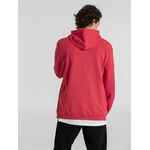 Толстовка с капюшоном унисекс HOODIE, красный меланж, размер XS