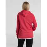 Толстовка с капюшоном унисекс HOODIE, красный меланж, размер XS