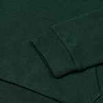 Толстовка с капюшоном унисекс HOODIE, темно-зеленый меланж, размер XS