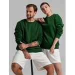 Свитшот унисекс KING, темно-зеленый, размер XS