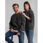 Свитшот унисекс KING, темно-серый, размер XS