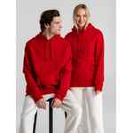 Толстовка с капюшоном унисекс KING, красная, размер 3XL