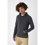 Толстовка на молнии с капюшоном унисекс BNC INSPIRE (ORGANIC), молочно-белая, размер XXL