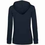 Толстовка на молнии с капюшоном женская BNC INSPIRE (ORGANIC), темно-синяя, размер XS
