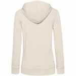 Толстовка на молнии с капюшоном женская BNC INSPIRE (ORGANIC), молочно-белая, размер XS