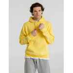 Толстовка с капюшоном унисекс KING, желтая, размер S