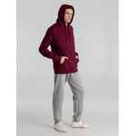 Толстовка с капюшоном унисекс KING, бордовая, размер XS