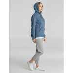 Толстовка с капюшоном унисекс KING, серо-синяя, размер XS