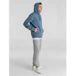 Толстовка с капюшоном унисекс KING, серо-синяя, размер XS