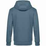 Толстовка с капюшоном унисекс KING, серо-синяя, размер XS