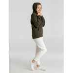 Толстовка с капюшоном унисекс KING, хаки, размер XS