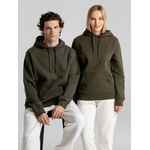 Толстовка с капюшоном унисекс KING, хаки, размер XS