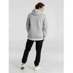 Толстовка с капюшоном унисекс KING, серый меланж, размер XS