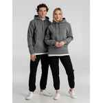 Толстовка с капюшоном унисекс KING, темно-серый меланж, размер M