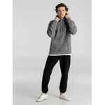 Толстовка с капюшоном унисекс KING, темно-серый меланж, размер M