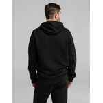 Толстовка на молнии с капюшоном унисекс KING, черная, размер XS