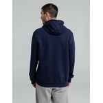 Толстовка на молнии с капюшоном унисекс KING, темно-синяя, размер XS