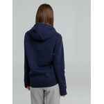 Толстовка на молнии с капюшоном унисекс KING, темно-синяя, размер XS