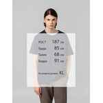 Футболка VOZDUH, темно-синяя, размер S