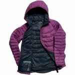 Куртка компактная женская STAVANGER темно-синяя с серым, размер XL