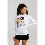 Толстовка «Меламед. STEVIE WONDER», белая, размер XS