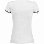 Футболка женская RAINBOW WOMEN, белая с ярко-синим, размер S