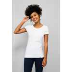 Футболка женская RAINBOW WOMEN, белая с ярко-синим, размер S