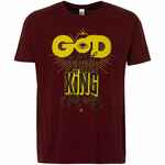 Футболка A GOD IS HIGH, гранатово-красная, размер S