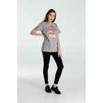 Футболка HELLO! I LOVE YOU!, серый меланж, размер S