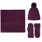 Шарф HEAT TRICK, баклажановый