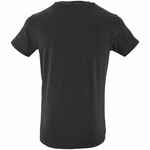 Футболка приталенная OLD PATENTS. KNIFE, черный меланж, размер S