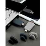 Флешка PEBBLE UNIVERSAL, USB 3.0, серо-синяя, 32 Гб