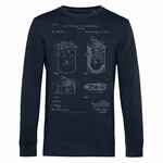 Свитшот OLD PATENTS. LIGHTER, темно-синий, размер XL