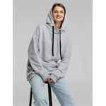 Худи оверсайз «Чистая соль», серый меланж, размер XS/S (44-46)