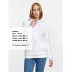 Толстовка унисекс STELLAR, белая, размер XS