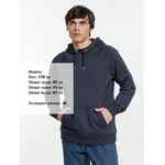 Толстовка унисекс STELLAR, темно-синяя, размер XS