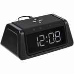 Настольный стерилизатор с беспроводной зарядкой и часами UV DEPOT, черный