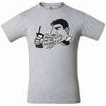 Футболка SHOW ME THE MONEY, серый меланж, размер S