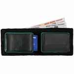 Кошелек PARTINICO, черный с бирюзовым