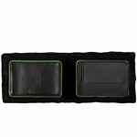 Кошелек PARTINICO, черный с зеленым