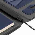 Органайзер с блокнотом и аккумулятором OIRO, синий