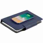 Органайзер с блокнотом и аккумулятором OIRO, синий