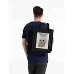 Холщовая сумка «Череп», черная