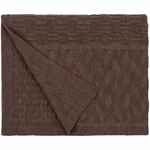 Плед SNIPPET, коричневый меланж