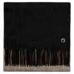 Палантин CHARMING, черный с бежевым